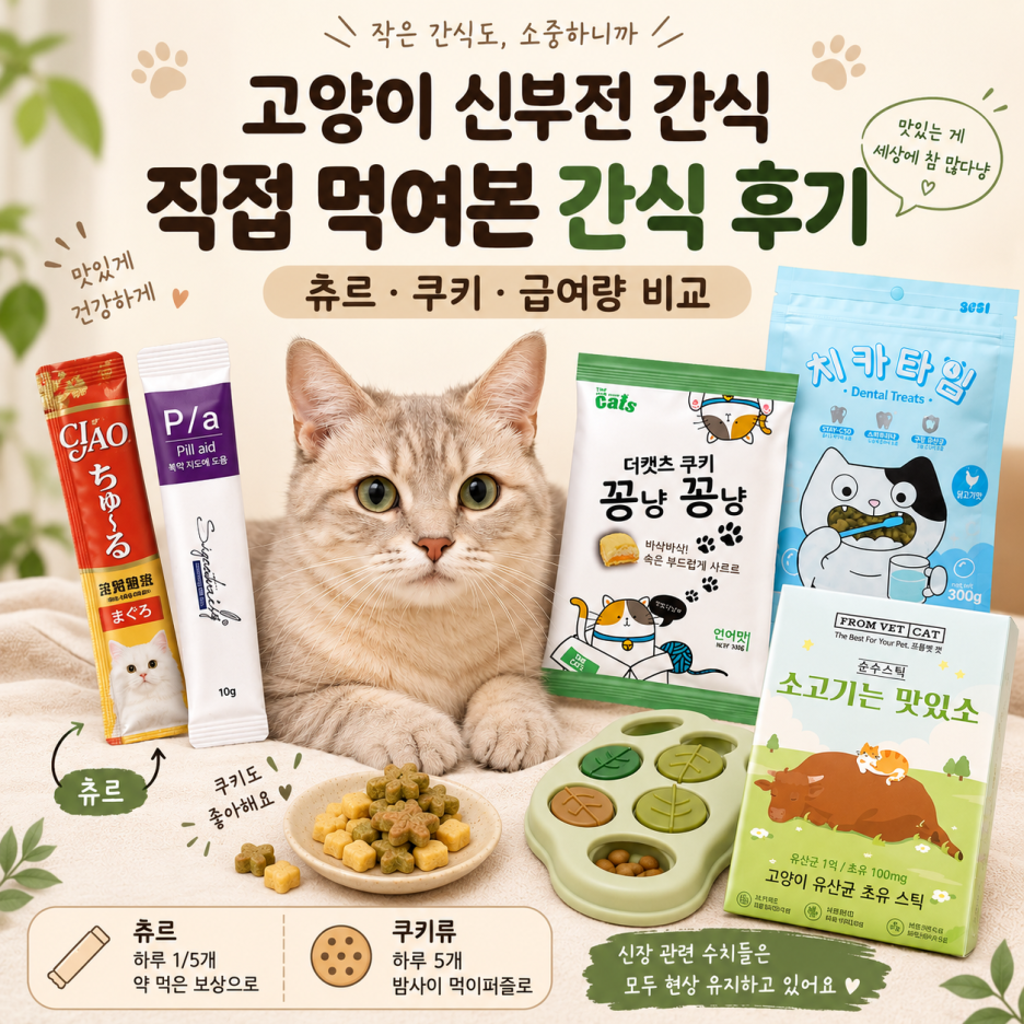 고양이 신부전 간식 후기